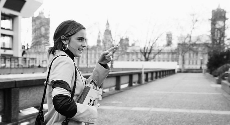 Emma Watson regaló libros en la calle