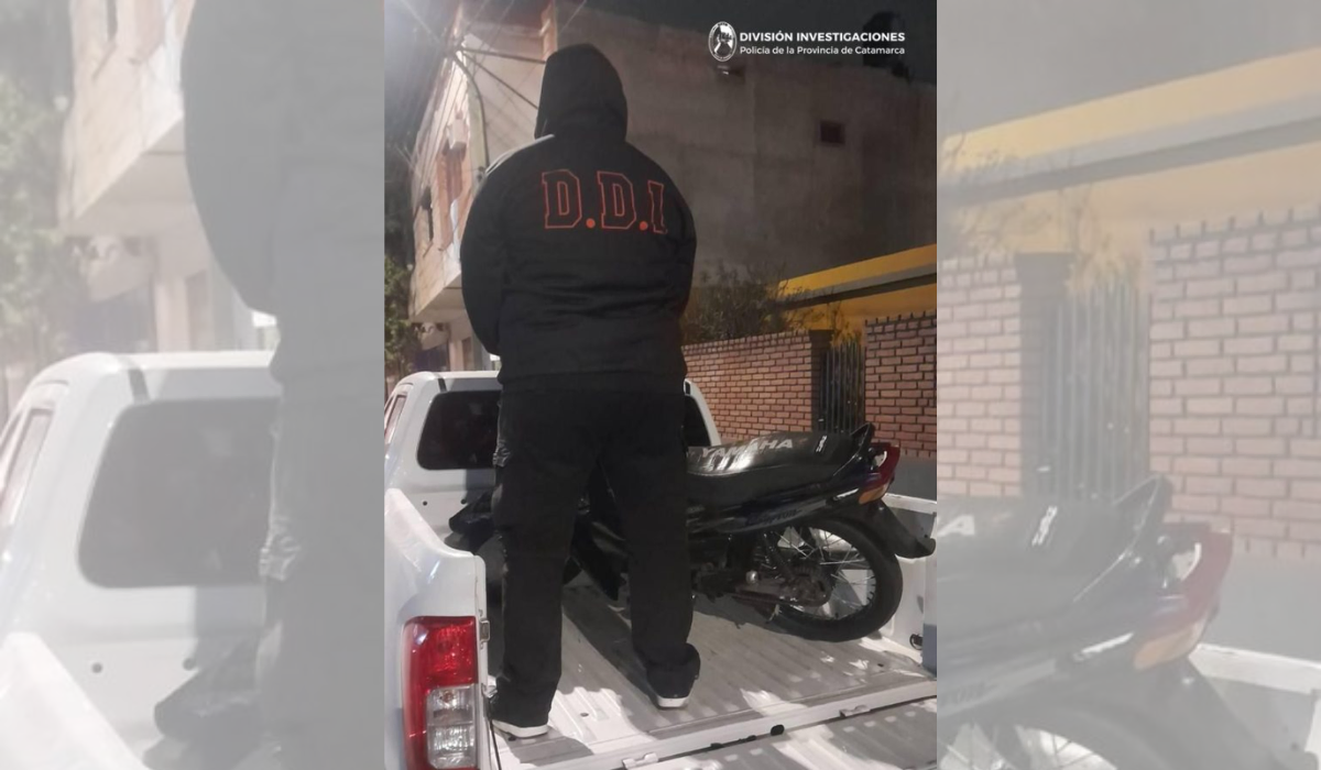 Secuestraron una moto con números adulterados en la zona sur y advierten sobre el mercado negro de motovehículos en Catamarca